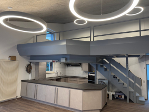 Blick auf die Küche im Café Novum in Hagen