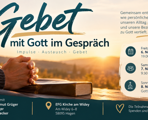 Veranstaltung in der Kirche am Widey in Hagen „Gebet – mit Gott im Gespräch“